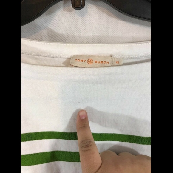 Tory Burch Kendall Grosgrain Ribbon Stripe Top [SZ XS ]‎ - Picture 3 of 8